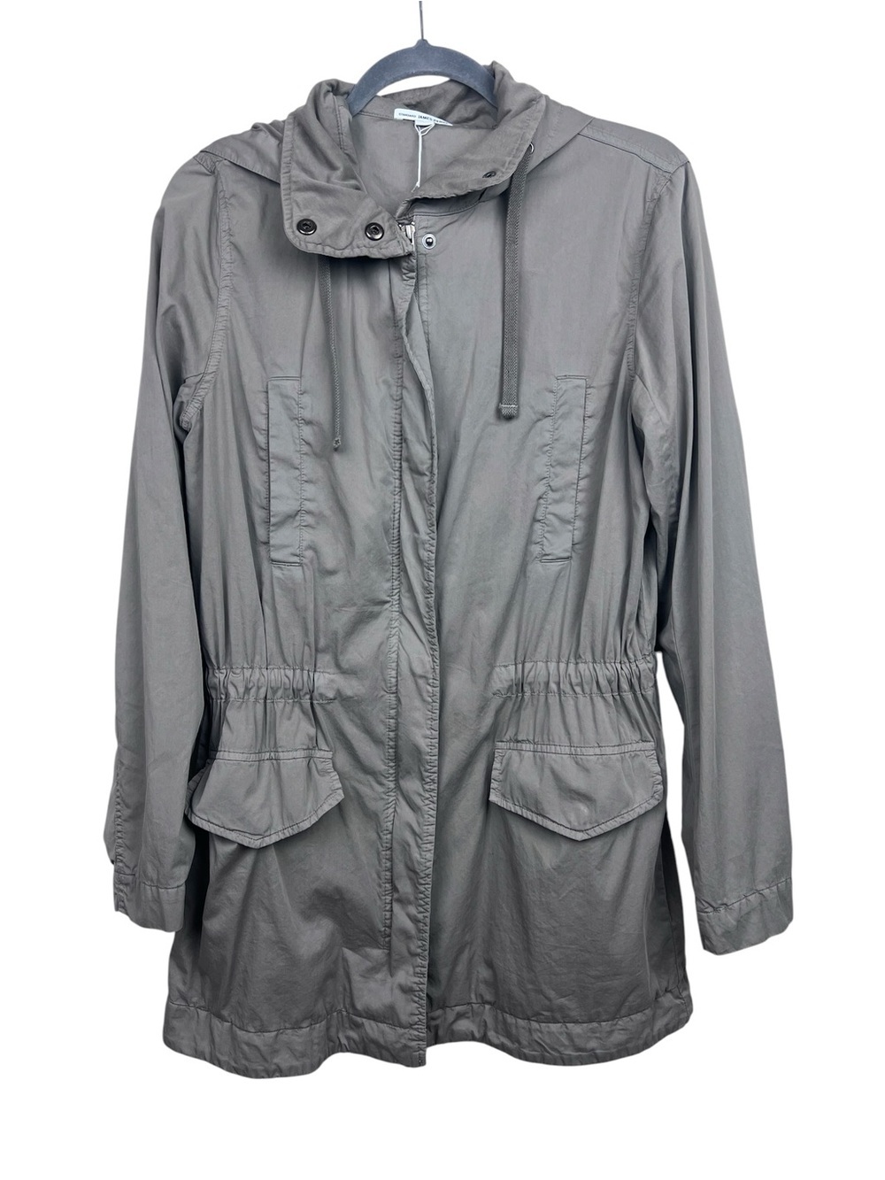 Standard James Perse Hooded Military-Style Utility Jacket Hooded Green Women’s